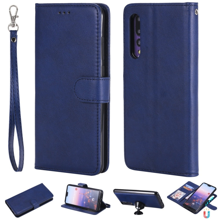 Solid Color Horizontal Flip Protective Case with Holder & Card Slots & Wallet & Photo Frame & Lanyard, Series 4