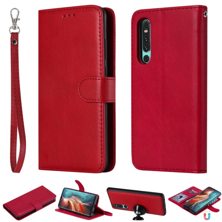 Solid Color Horizontal Flip Protective Case with Holder & Card Slots & Wallet & Photo Frame & Lanyard, Series 2