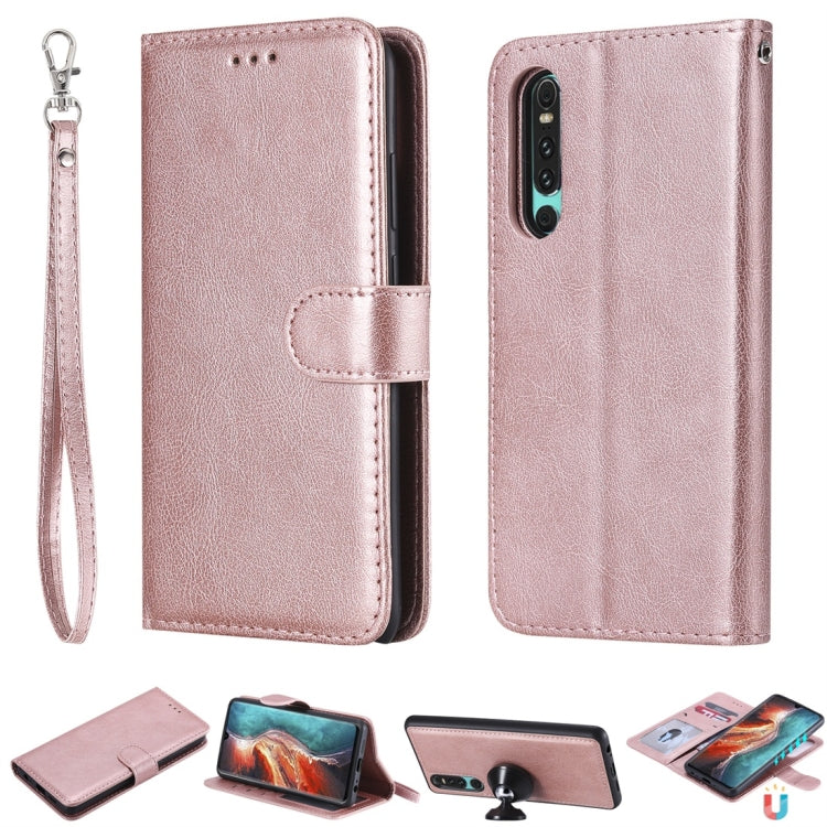 Solid Color Horizontal Flip Protective Case with Holder & Card Slots & Wallet & Photo Frame & Lanyard, Series 2