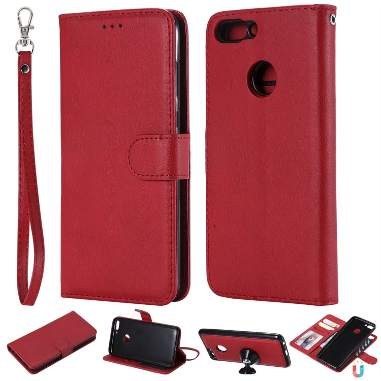 Solid Color Horizontal Flip Protective Case with Holder & Card Slots & Wallet & Photo Frame & Lanyard, Series 3