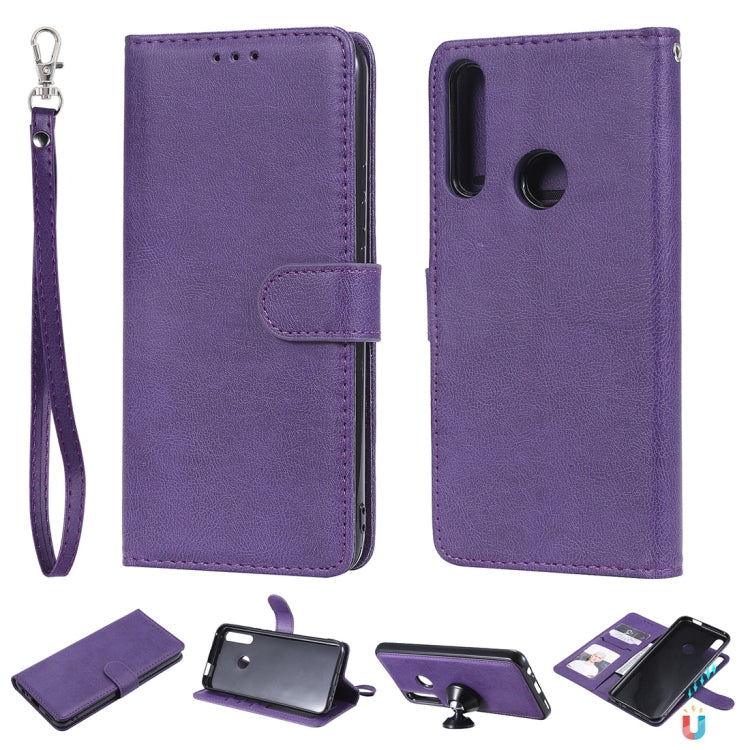 Solid Color Horizontal Flip Protective Case with Holder & Card Slots & Wallet & Photo Frame & Lanyard, Series 2