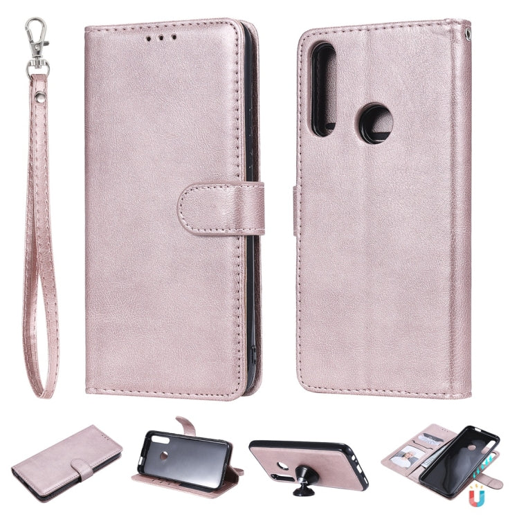 Solid Color Horizontal Flip Protective Case with Holder & Card Slots & Wallet & Photo Frame & Lanyard, Series 2