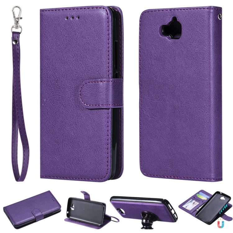 Solid Color Horizontal Flip Protective Case with Holder & Card Slots & Wallet & Photo Frame & Lanyard, Series 5 My Store