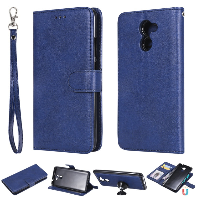 Solid Color Horizontal Flip Protective Case with Holder & Card Slots & Wallet & Photo Frame & Lanyard, Series 3