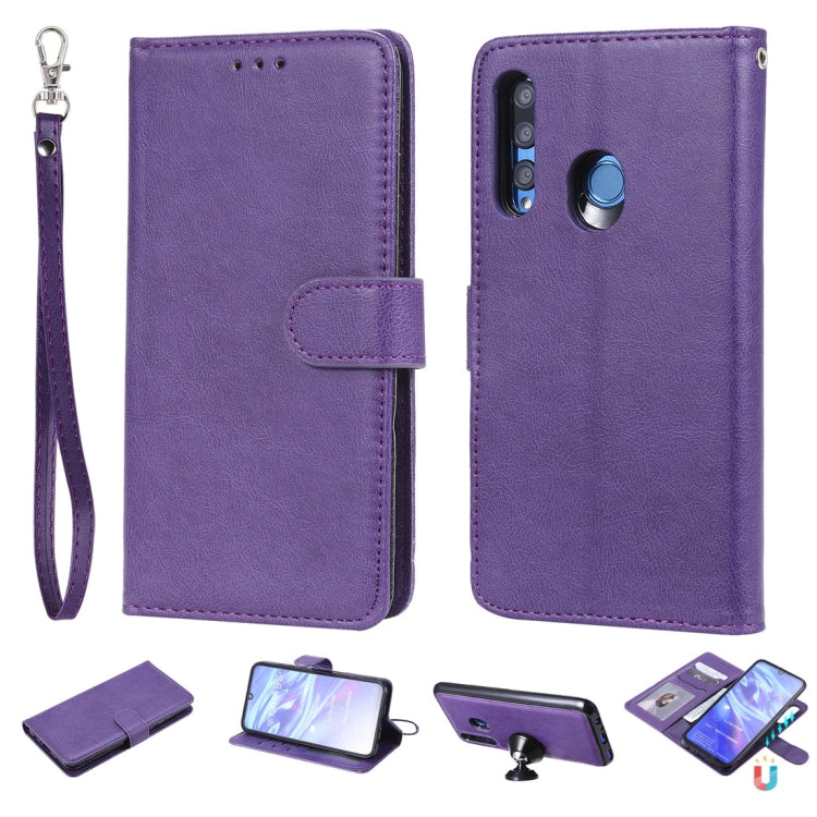 Solid Color Horizontal Flip Protective Case with Holder & Card Slots & Wallet & Photo Frame & Lanyard, Series 4