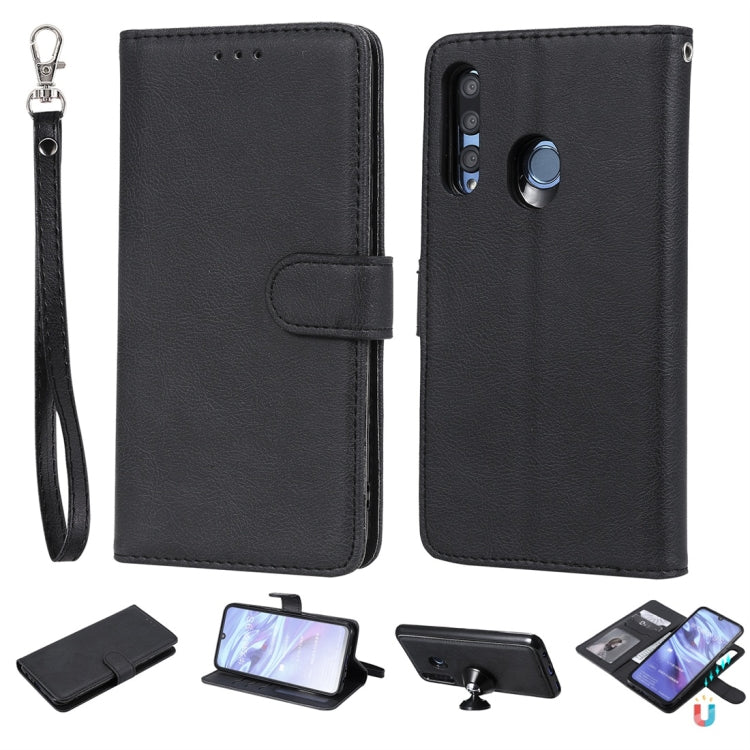 Solid Color Horizontal Flip Protective Case with Holder & Card Slots & Wallet & Photo Frame & Lanyard, Series 4