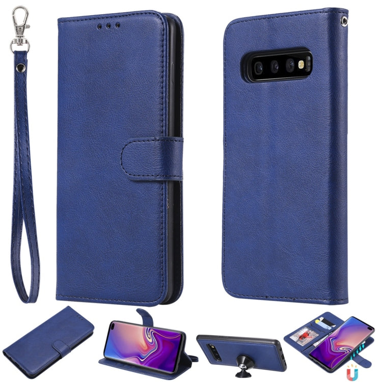 Solid Color Horizontal Flip Protective Case with Holder & Card Slots & Wallet & Photo Frame & Lanyard, Series 4