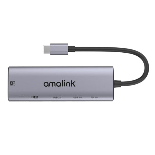 amalink 95126 Type-C / USB-C to Dual HDMI + 2 Ports USB + PD 3.0 Multi-function HUB