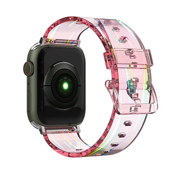 Colorful Transparent Silicone Watchband For Apple Watch Series