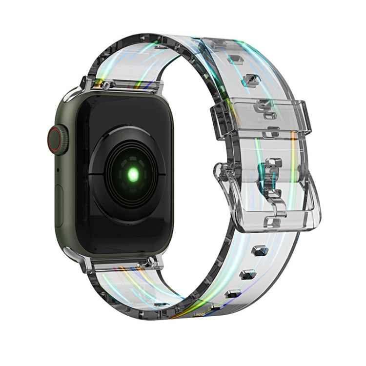 Colorful Transparent Silicone Watchband For Apple Watch Series