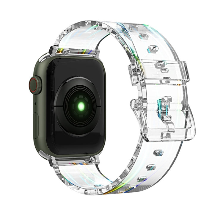 Colorful Transparent Silicone Watchband For Apple Watch Series