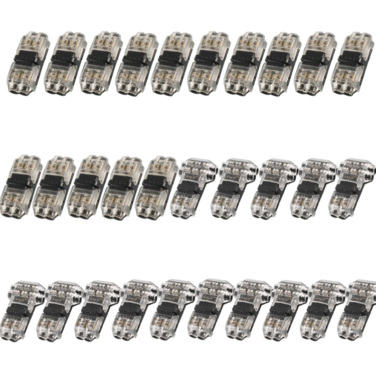 A6537 30 in 1 Car T-type + H-typeTransparent Stripping-free Terminal Block-Reluova