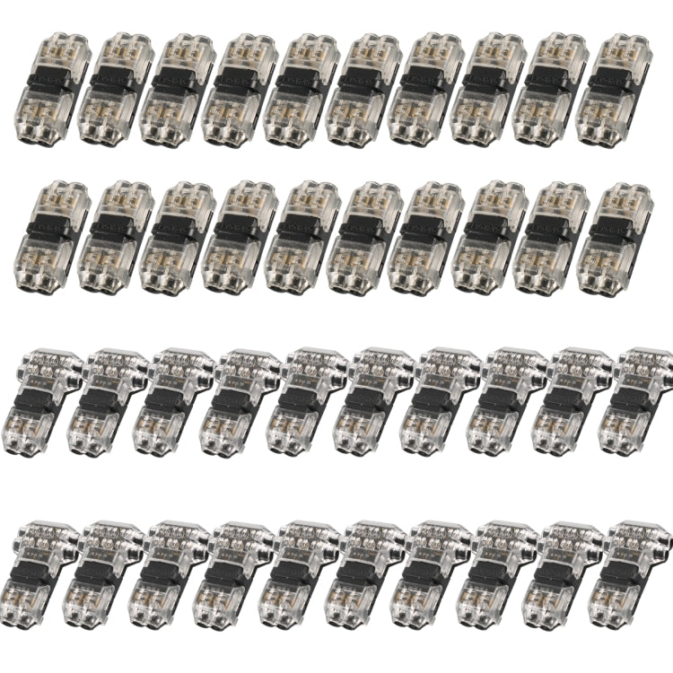 A6538 40 in 1 Car T-type + H-typeTransparent Stripping-free Terminal Block-Reluova