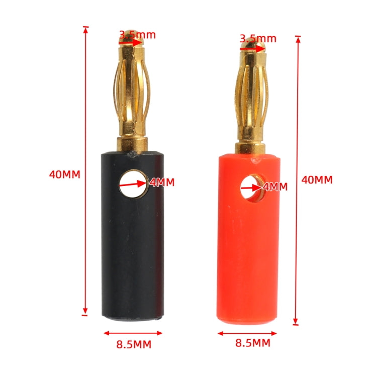 Car Red and Black Cover Gold-plated 4mm Banana Head Audio Plug ÎҵÄÉ̵ê