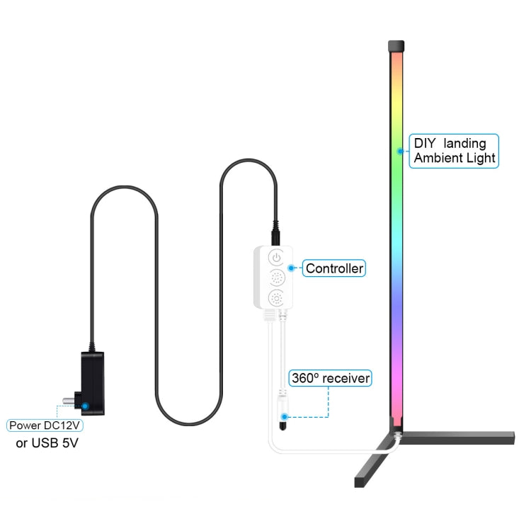 GVVOOHOME LED Symphony Remote Control Floor Atmosphere Light