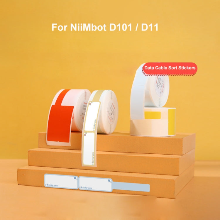 Thermal Label Data Cable Sort Stickers For NiiMbot D101 / D11