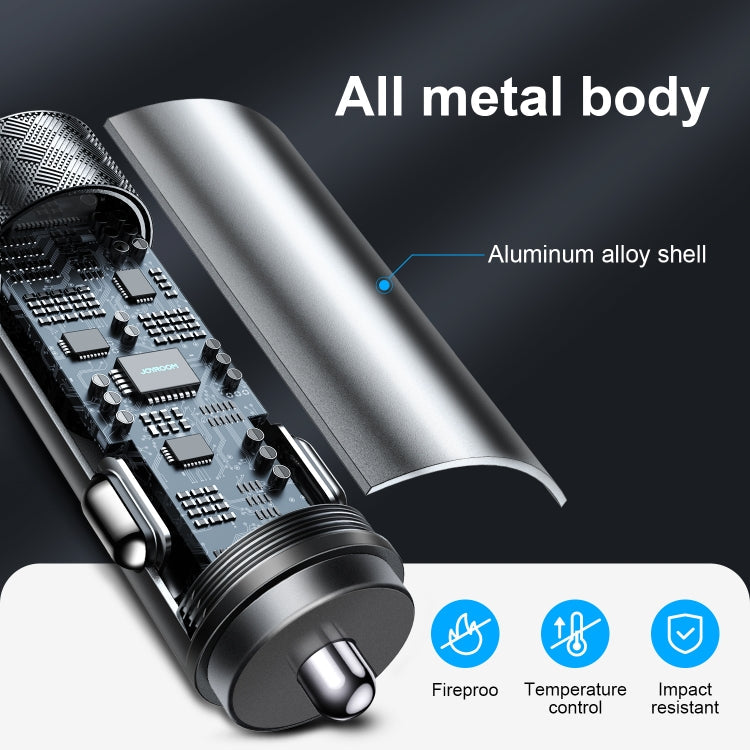 JOYROOM JR-CL13 Aurora Series 50W Dual PD USB-C / Type-C Port Car Charger ÎҵÄÉ̵ê