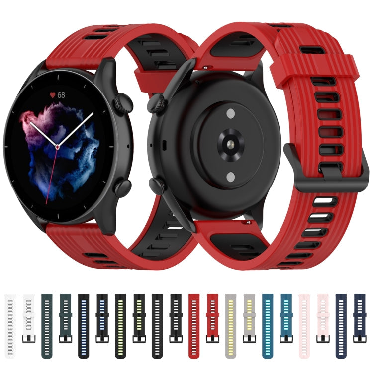 Two-color Stripe Silicone Watchband, Series 2