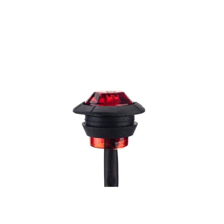 20 in 1 Red + Amber Light Truck Trailer LED Round Side Marker Lamp-Reluova