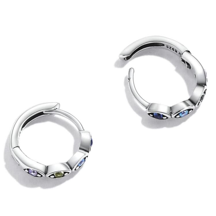 S925 Sterling Silver Devil Eye Zircon Women Earrings Reluova