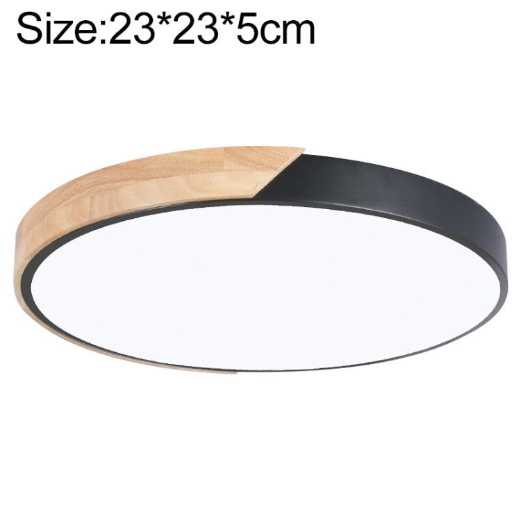 Wood Macaron LED Round Ceiling Lamp, White Light, Series 1