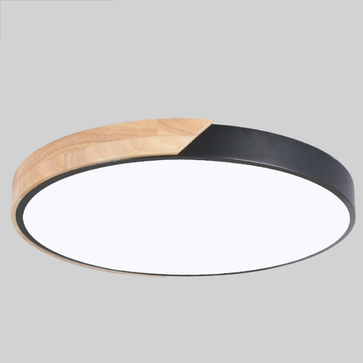 Wood Macaron LED Round Ceiling Lamp, White Light, Series 1