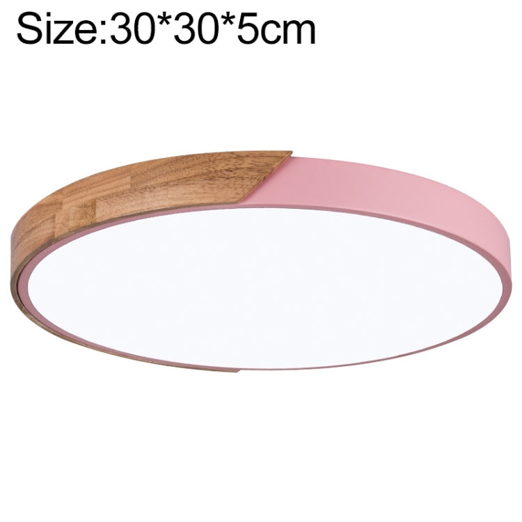 Wood Macaron LED Round Ceiling Lamp, White Light, Series 1 My Store