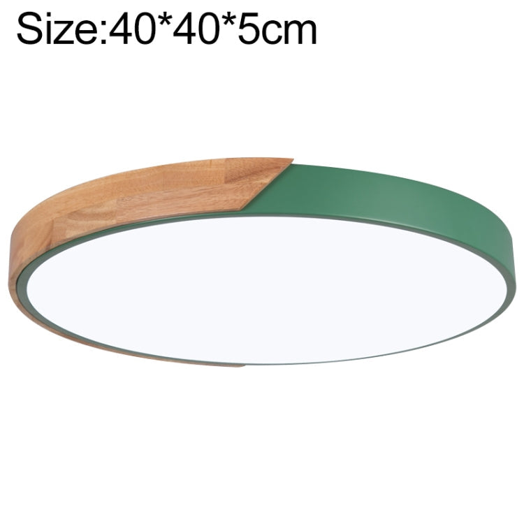 Wood Macaron LED Round Ceiling Lamp, White Light, Series 2