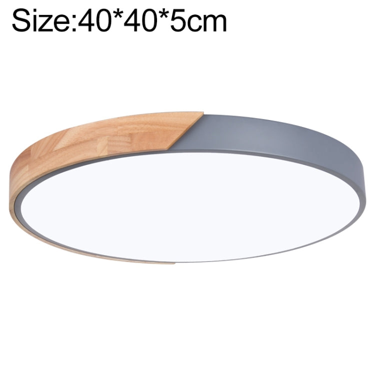 Wood Macaron LED Round Ceiling Lamp, White Light, Series 2 My Store