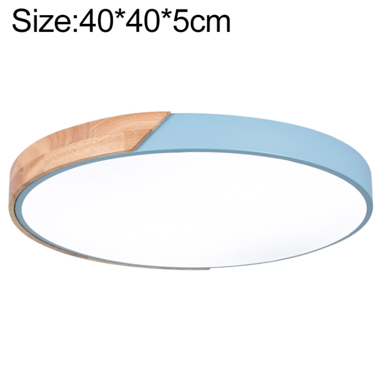 Wood Macaron LED Round Ceiling Lamp, White Light, Series 2