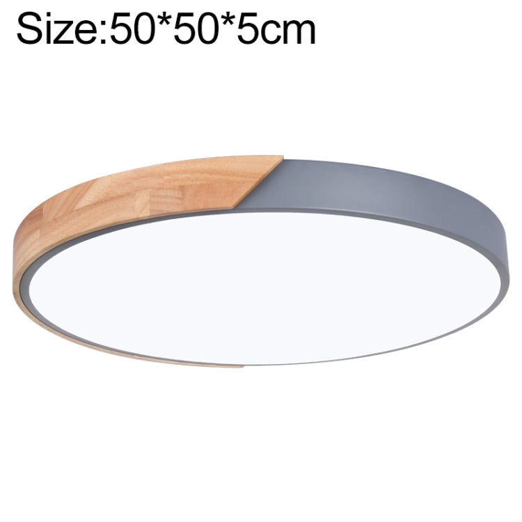 Wood Macaron LED Round Ceiling Lamp, White Light, Series 1