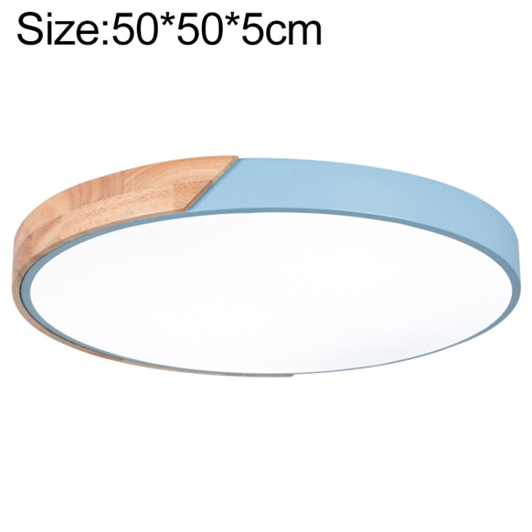 Wood Macaron LED Round Ceiling Lamp, White Light, Series 1