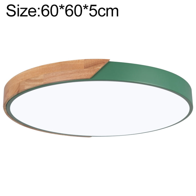 Wood Macaron LED Round Ceiling Lamp, White Light, Series 2