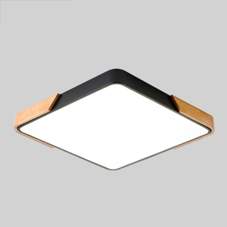 Wood Macaron LED Square Ceiling Lamp, White Light, Series 2