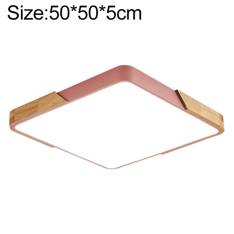 Wood Macaron LED Square Ceiling Lamp, 3-Colors Light, Series 1 My Store