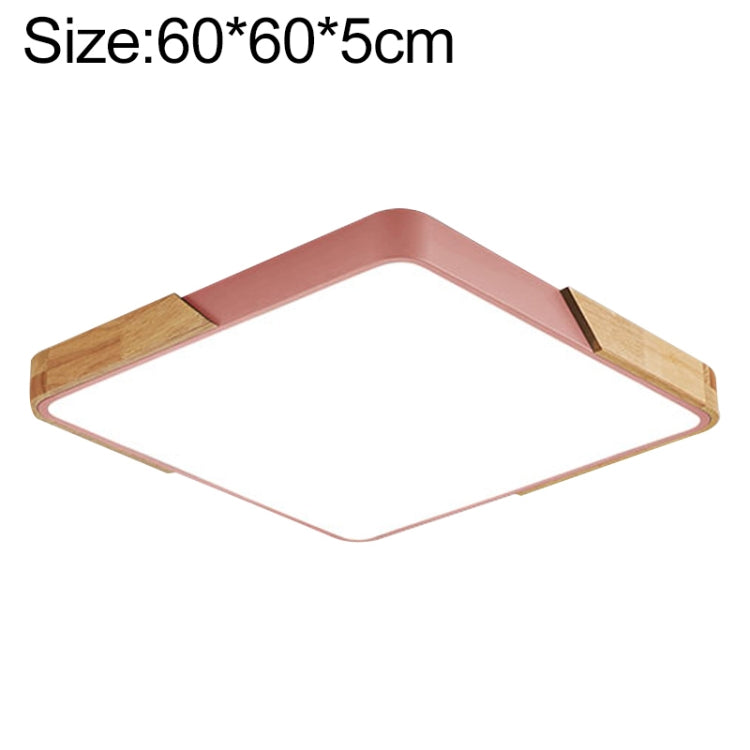 Wood Macaron LED Square Ceiling Lamp, 3-Colors Light, Series 1 My Store