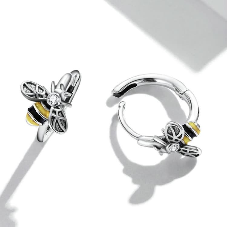 S925 Sterling Silver Mini Bee Women Earrings Reluova