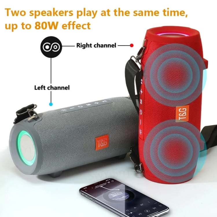 T&G TG322 40W Waterproof Portable LED Bluetooth Speaker