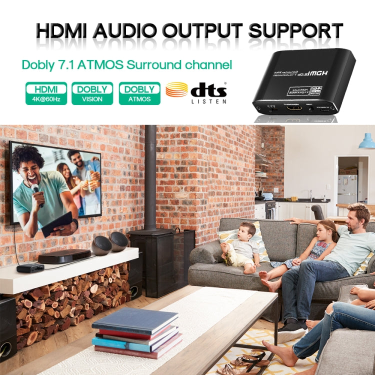 NK-H38 4K HDMI Audio Splitter Converter