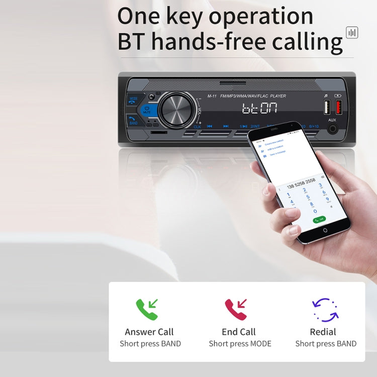 M11 Car Bluetooth MP3 Player Support Mobile Phone Interconnection / FM / TF Card ÎҵÄÉ̵ê