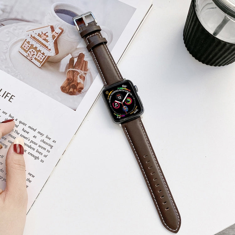 Genuine Leather Watchband For Apple Watch Series