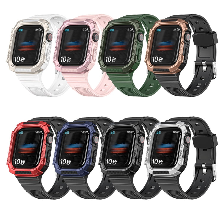 Two-color Armor Integrated Watchband For Apple Watch Series