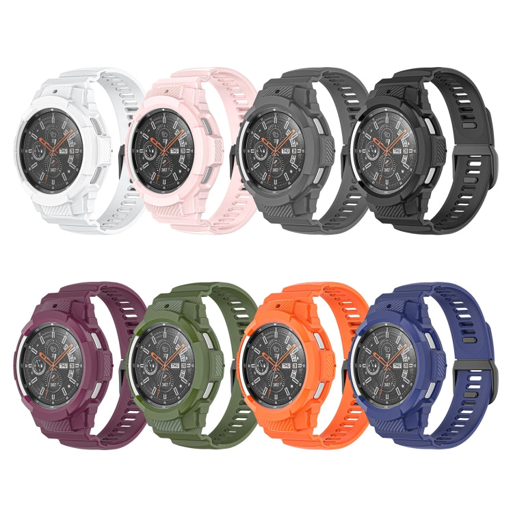 Carbon Fiber Sport Silicone Integrated Watchband