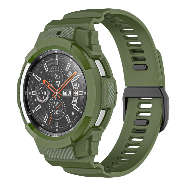 Carbon Fiber Sport Silicone Integrated Watchband