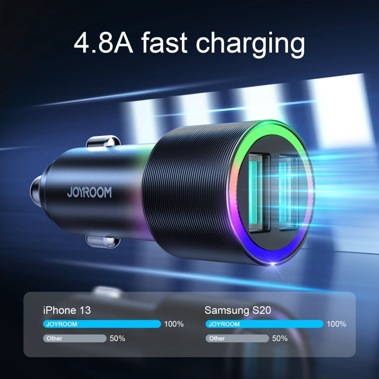 JOYROOM JR-CL10 4.8A Dual USB Car Charger with 3 In 1 Charging Cable ÎҵÄÉ̵ê