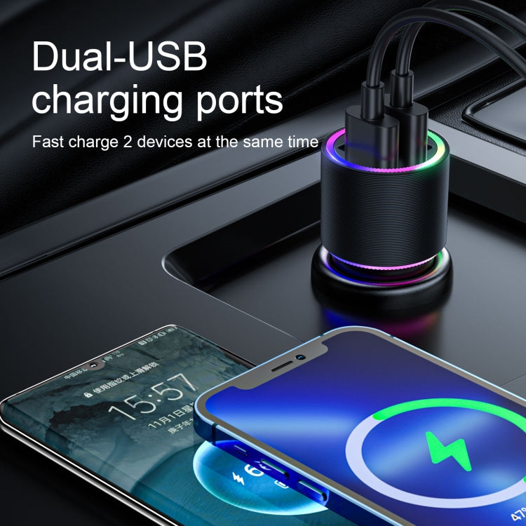 JOYROOM JR-CL10 4.8A Dual USB Car Charger with 3 In 1 Charging Cable ÎҵÄÉ̵ê