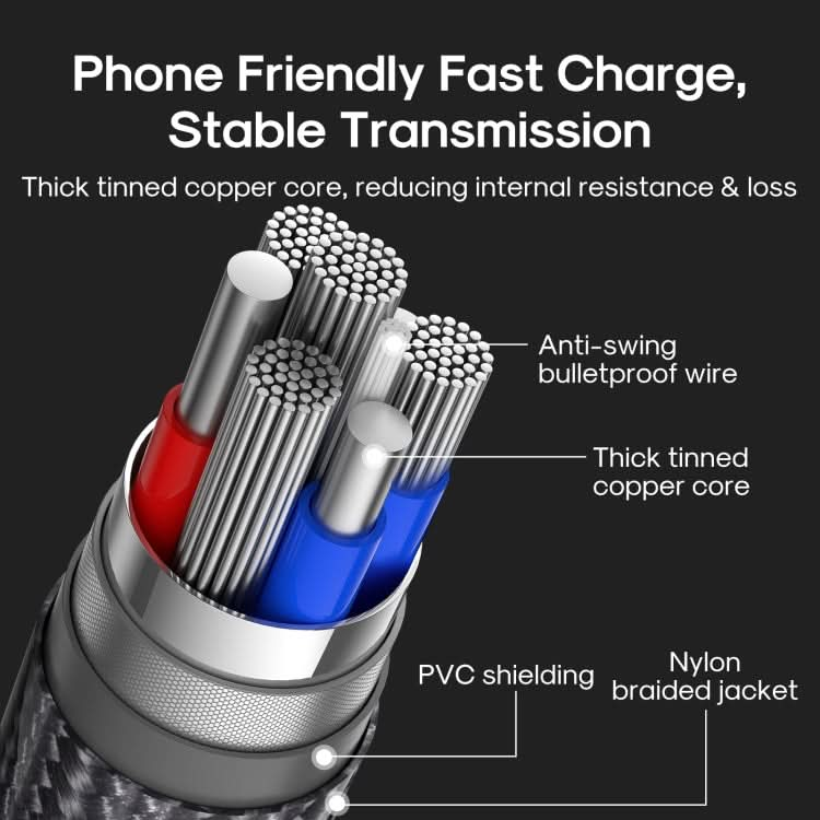 JOYROOM S-2024N1-PD 20W Type-C / USB-C to 8 Pin Fast Charging Cable