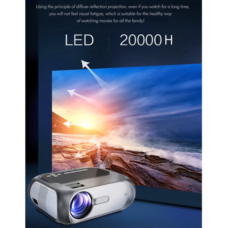 T7i 720P 200 ANSI Portable Home Theater LED HD Digital Projector, Basic Version,