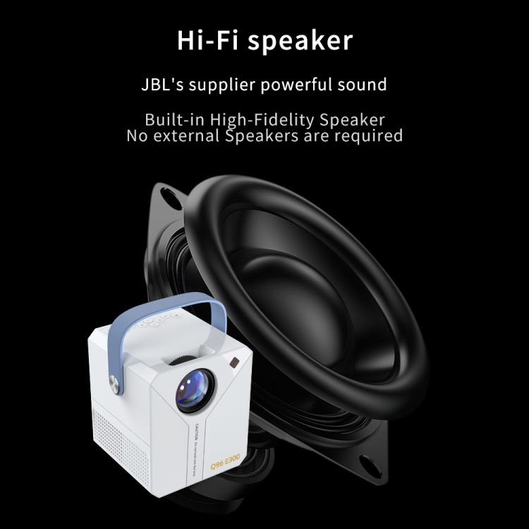 Q96 E300 Intelligent Portable HD 4K Projector, US Plug Reluova