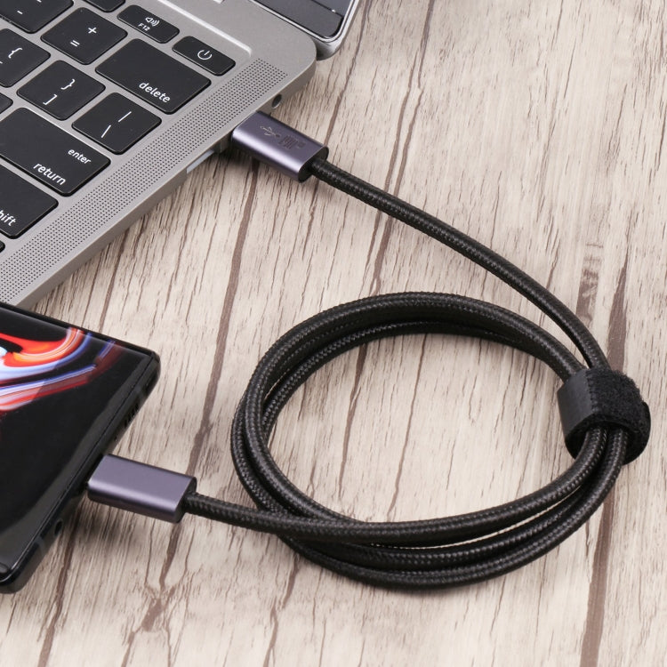 140W USB 2.0 USB-C / Type-C Male to USB-C / Type-C Male Braided Data Cable